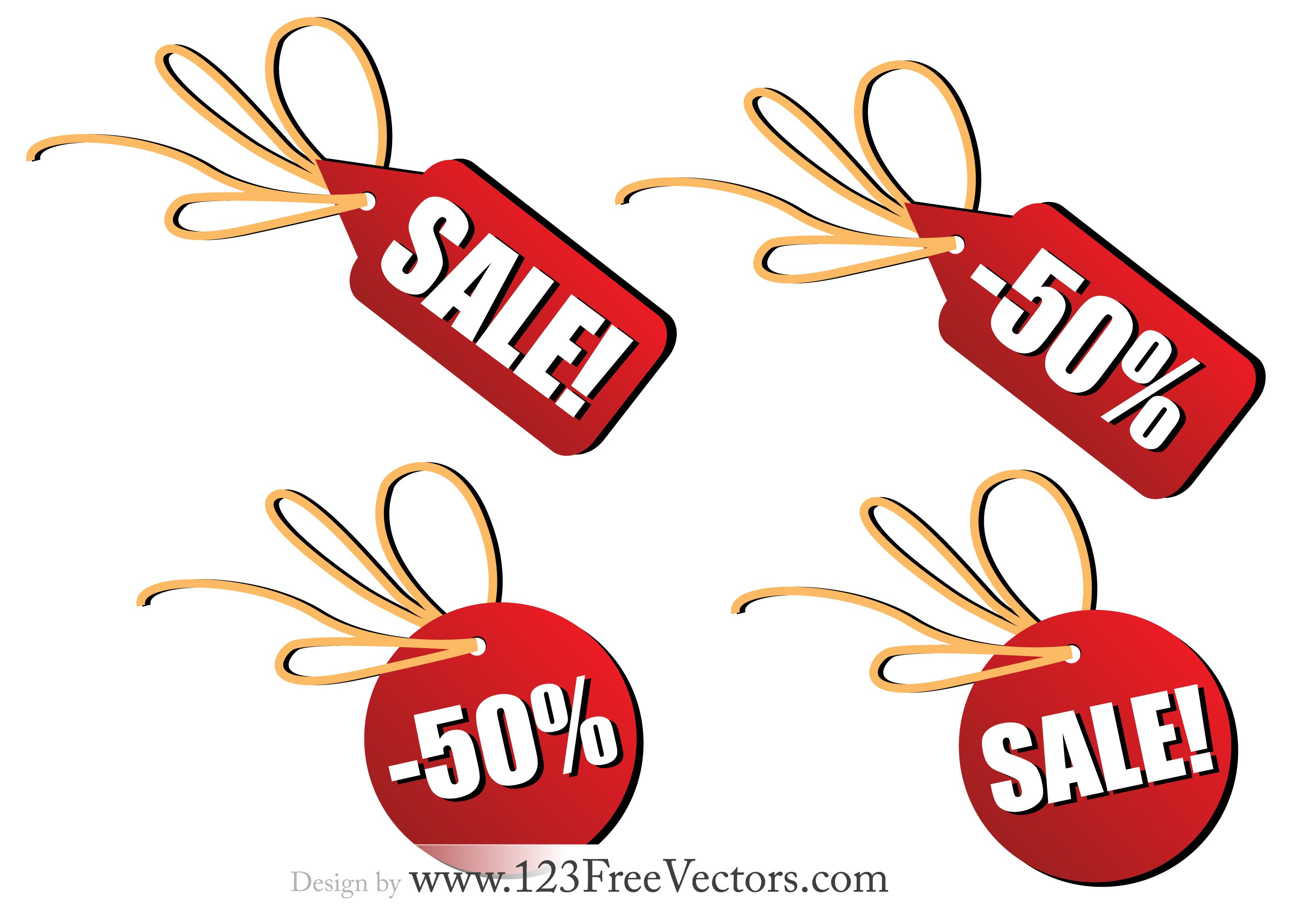 2988x2127 Sales Tag Free Vector