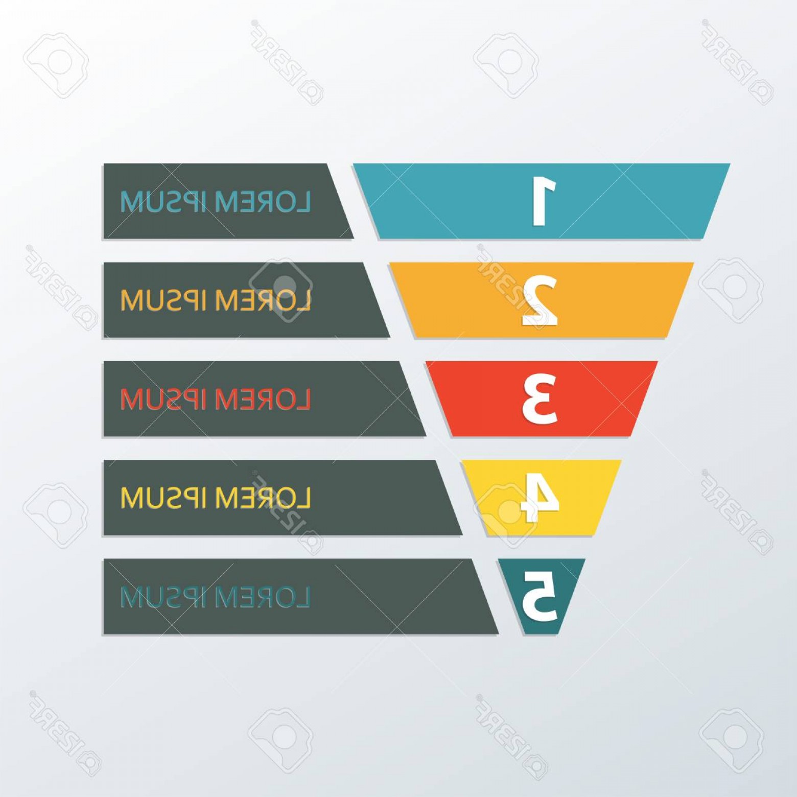 1560x1560 Photostock Vector Funnel Symbol Infographic Template Business