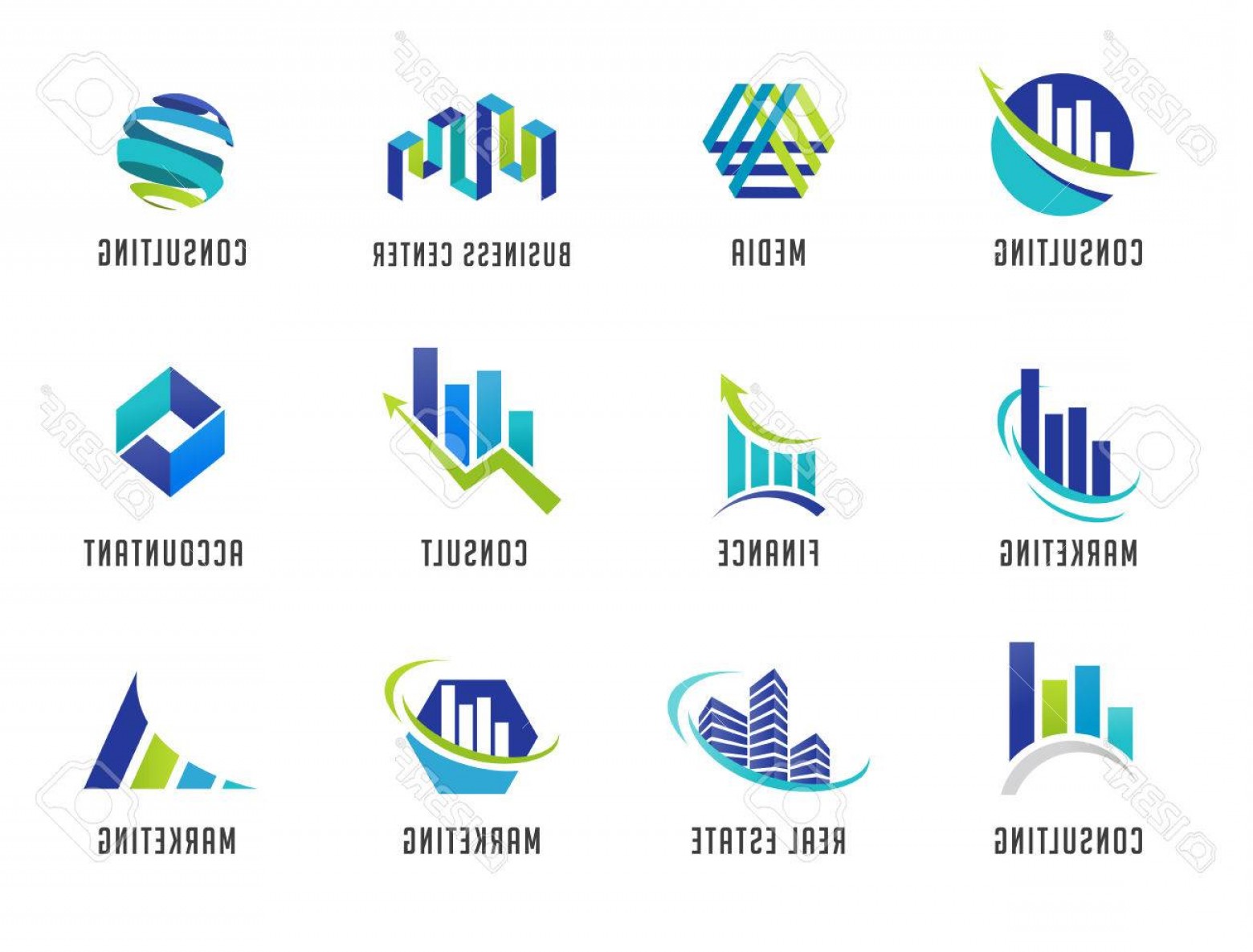 1560x1185 Photostock Vector Marketing Finance Sales And Business Logos