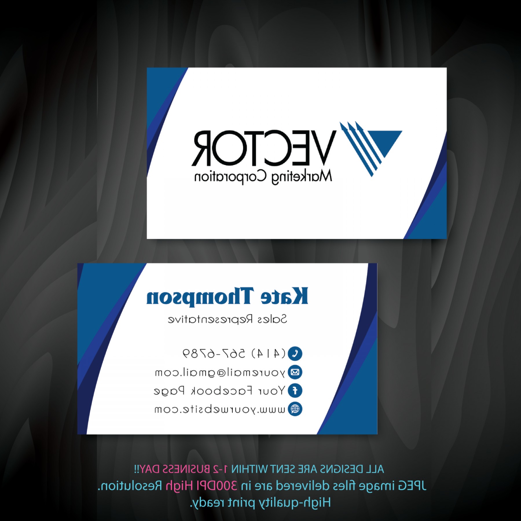 1800x1800 Vector Marketing Business Cards Vector Market Cards Personalized