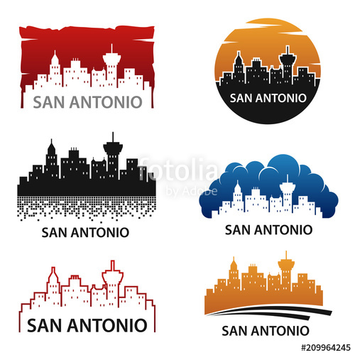 San Antonio City Skyline Logo Vector Stock Image And Royalty Free 500x500 San Antonio City Skyline Logo Vector Stock Image And Royalty Free
