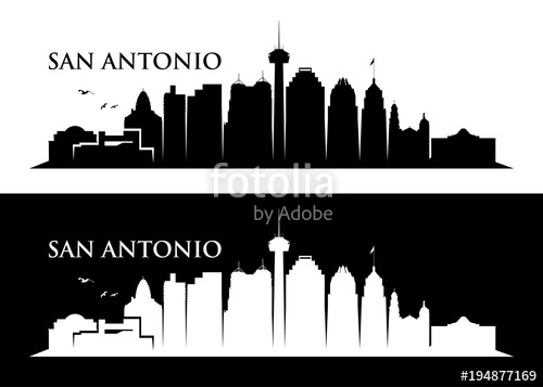 San Antonio Skyline Stock Image And Royalty Free Vector 500x357 San Antonio Skyline Stock Image And Royalty Free Vector