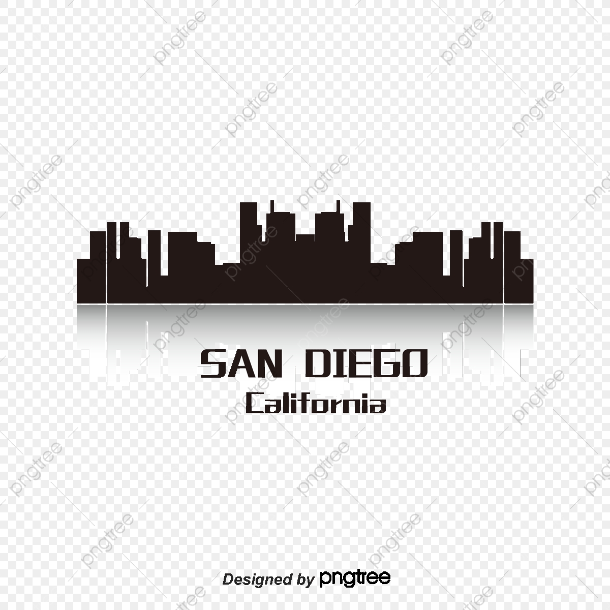1200x1200 San Diego, City Silhouette, City, High Rise Png And Vector