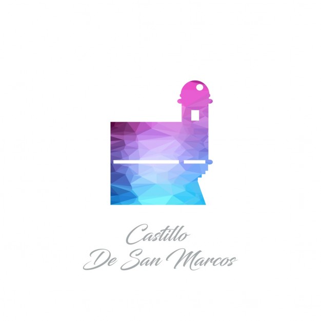 626x626 Castillo De San Marcos, Polygonal Vector Free Download