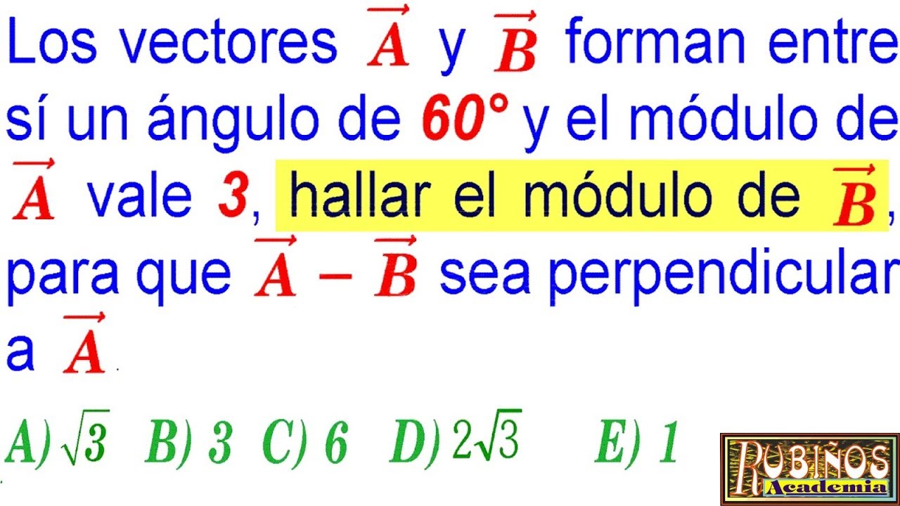 1280x720 Examen Universidad Vectores Vector Suma Y Diferencia San