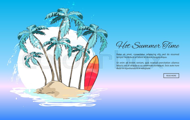 Hot Summer Time Web Banner With Stock Vector Colourbox 800x508 Hot Summer Time Web Banner With Stock Vector Colourbox