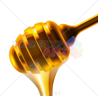 Stock Illustration Of Honey Stick Vector Close Up Illustration 340x331 Stock Illustration Of Honey Stick Vector Close Up Illustration