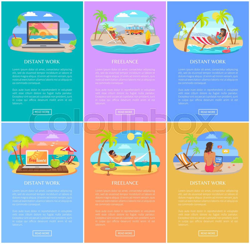 Distant Work And Freelance Vertical Stock Vector Colourbox 800x779 Distant Work And Freelance Vertical Stock Vector Colourbox