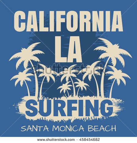 450x470 Vector Illustration On The Theme Of Surf And Surfing In Santa