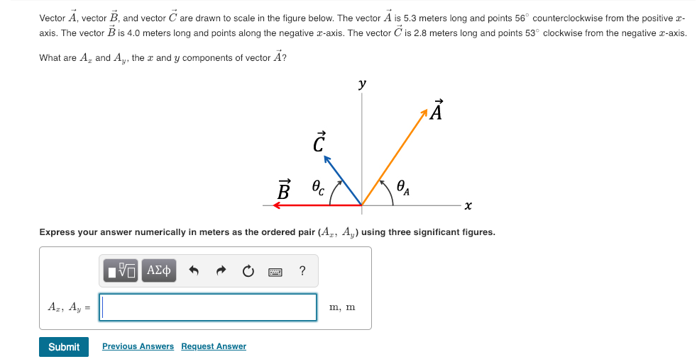 982x507 Solved Vector A, Vector B, And Vector C Are Drawn To Scal
