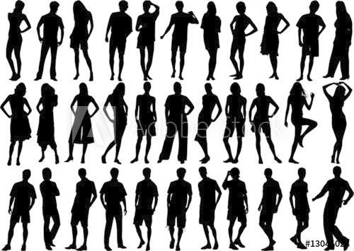 500x355 Human Figures, Vector Of High Quality