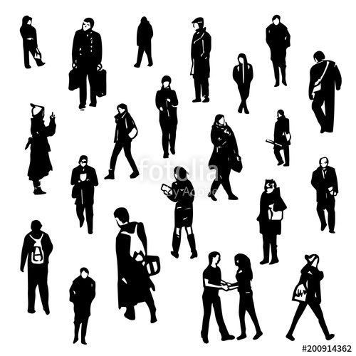 500x500 A Collection Of Hand Drawn People's Figures Different Characters