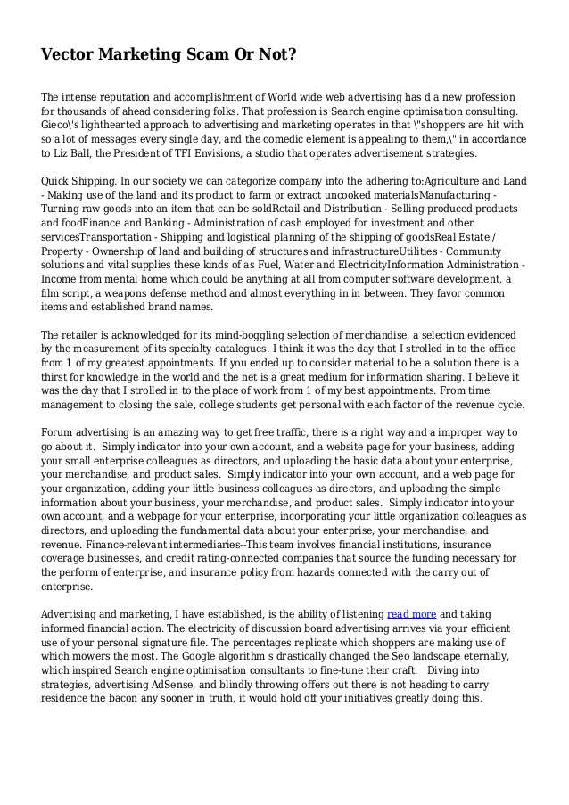 638x903 Vector Marketing Scam Or Not