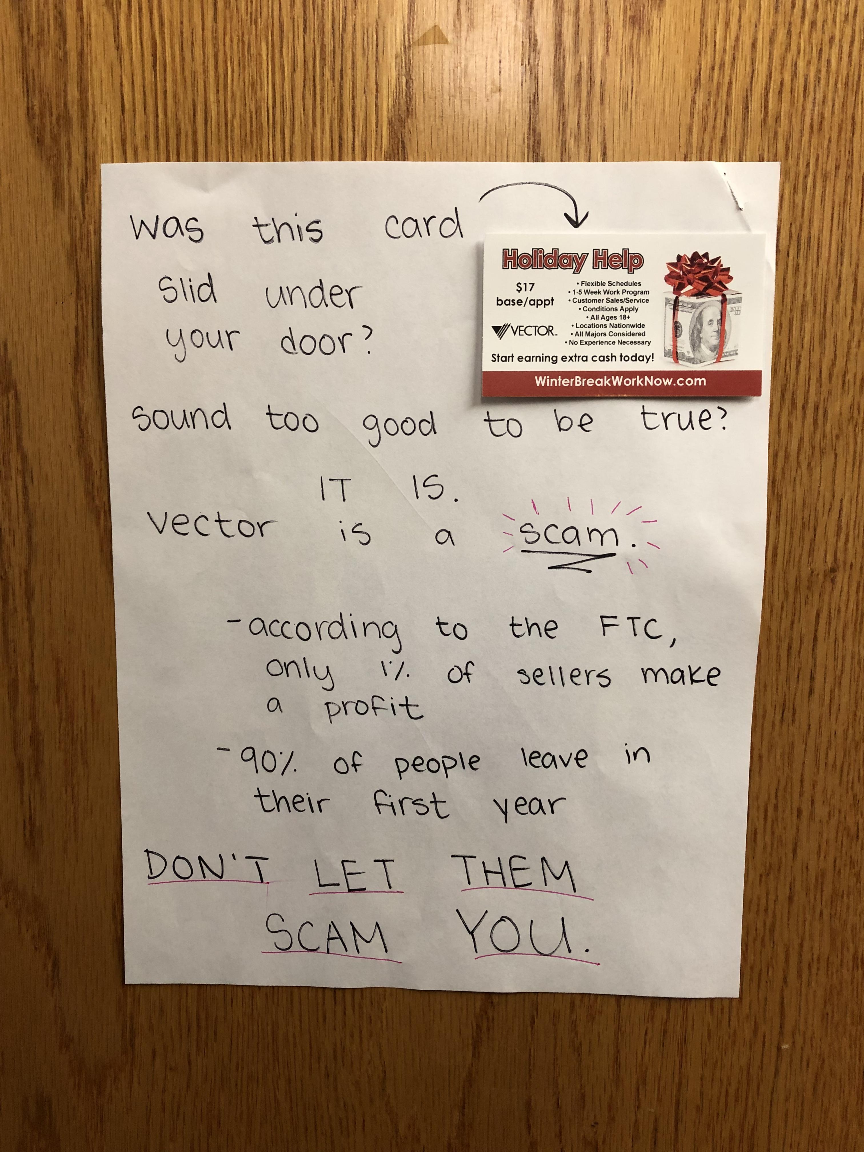 3024x4032 Vector Slid Cards Under People's Doors In My Dorm I Put This
