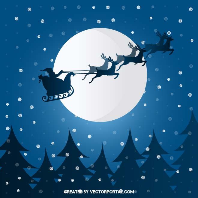 Christmas Scene Vector 660x660 Christmas Scene Vector