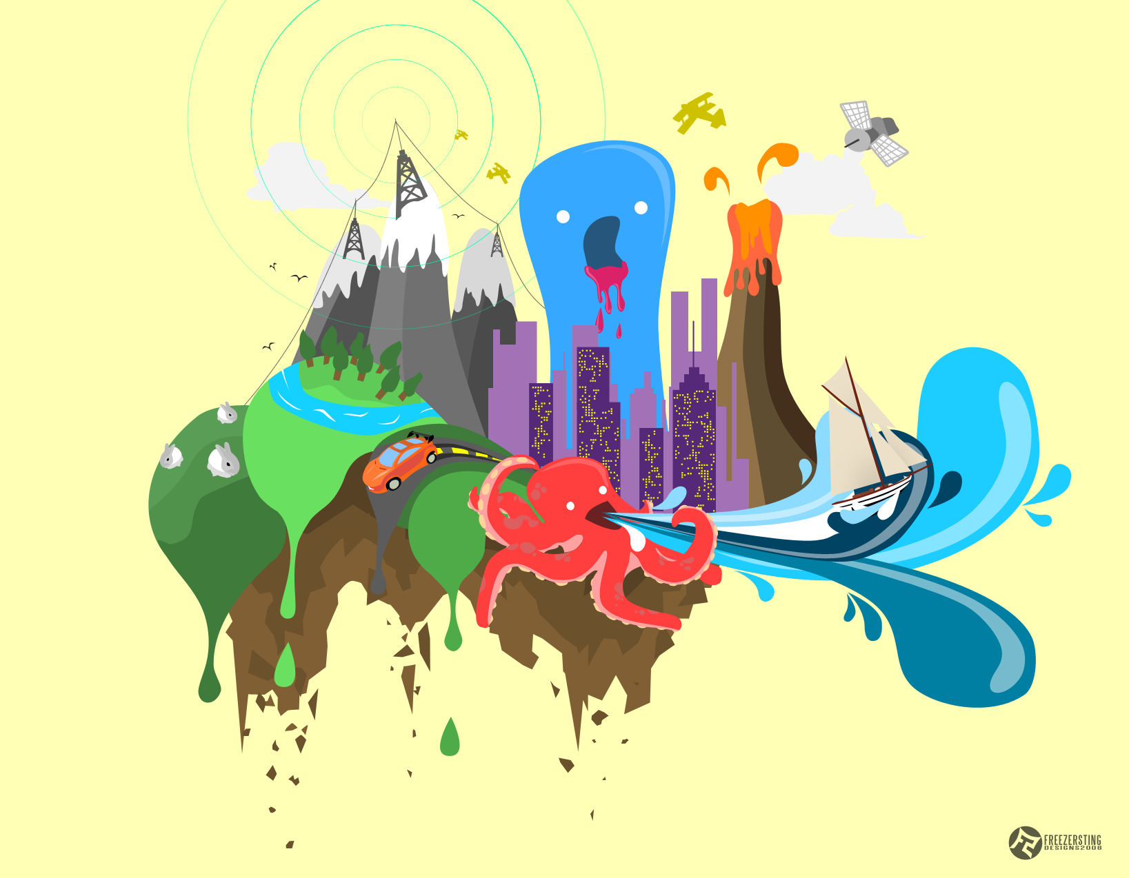 Cute Vector Scenes 1637x1274 Cute Vector Scenes