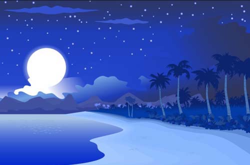 Cool Free Vector Night Scenes For Designers Designbeep 500x330 Cool Free Vector Night Scenes For Designers Designbeep