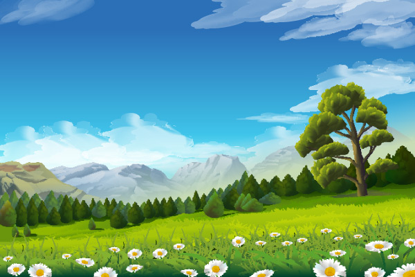 Beautiful Scenery Vector Background 600x400 Beautiful Scenery Vector Background