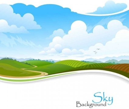 Beautiful Scenery Free Vector Download 425x358 Beautiful Scenery Free Vector Download