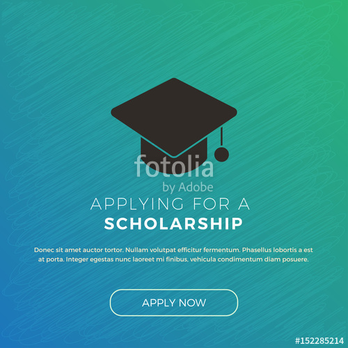 500x500 Scholarship Banner Template Stock Image And Royalty Free Vector