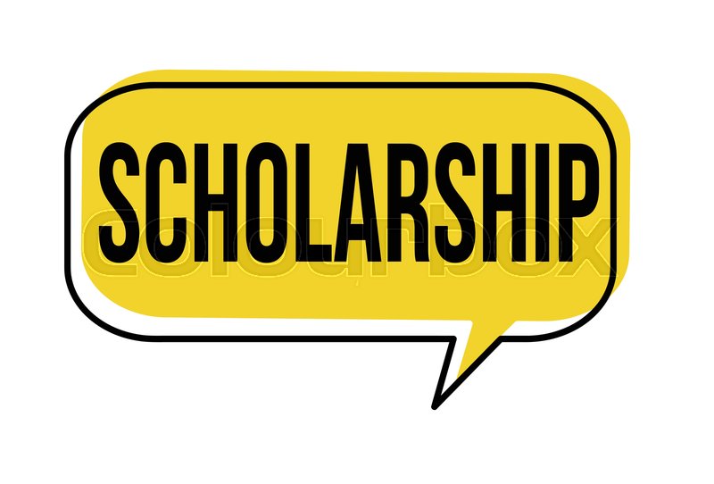 800x542 Scholarship Speech Bubble On White Stock Vector Colourbox