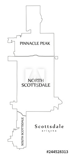 226x500 Modern City Map