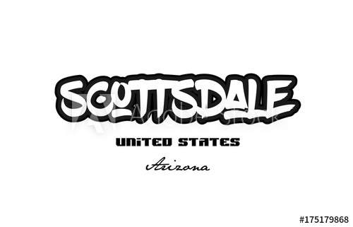 500x321 United States Scottsdale Arizona City Graffitti Font Typography