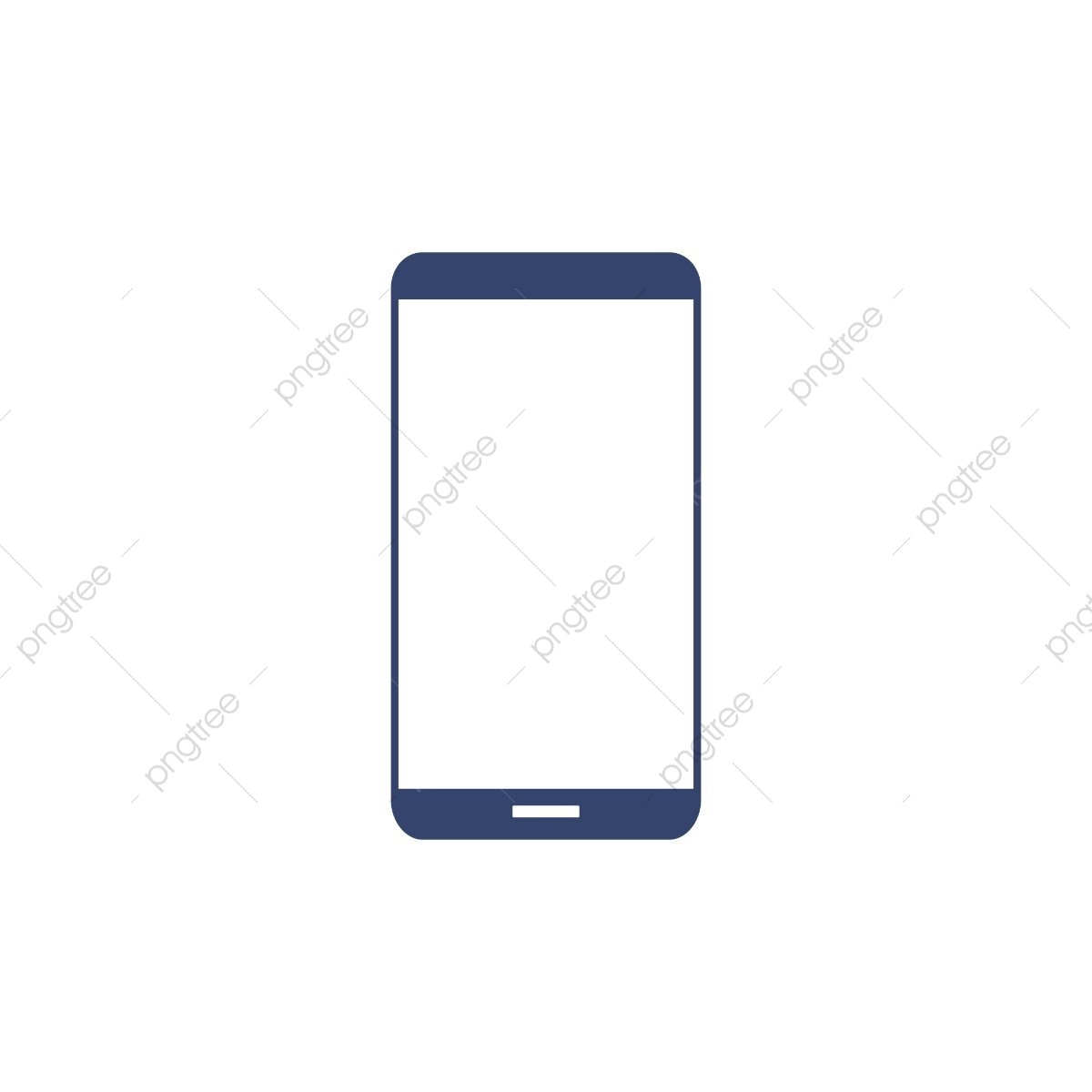 1200x1200 Phone Icon With Bezel Less Screen Vector, Flat, Simple, Clean Png