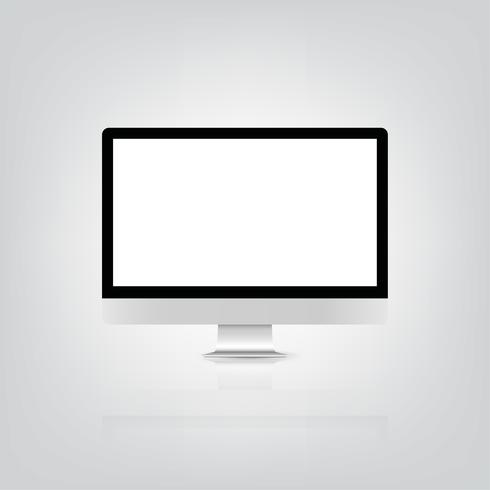 490x490 Bank Screen Monitor Mockup Vector Illustration