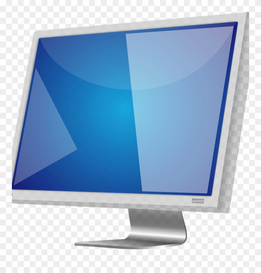 880x920 Computer Monitor Clipart Lcd Screen Free Vector Graphic