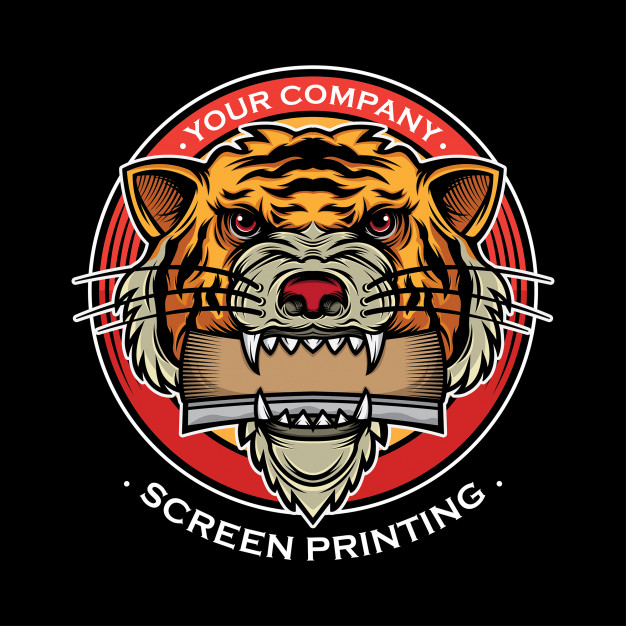 626x626 Logo Screen Printing Design Vector Premium Download