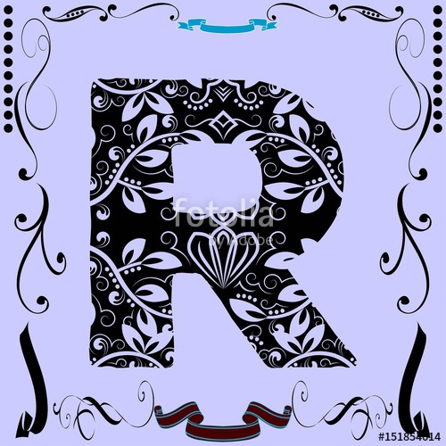 500x500 Font Handcrafted Flowers Vector Script Alphabet Font Vector