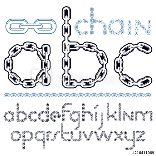 500x500 Vector Script, Modern Alphabet Letters, Abc Set Lower Case