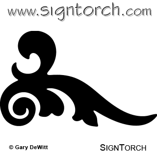 320x320 Scrollwork Signtorch, Turning Images Into Vector Cut Paths