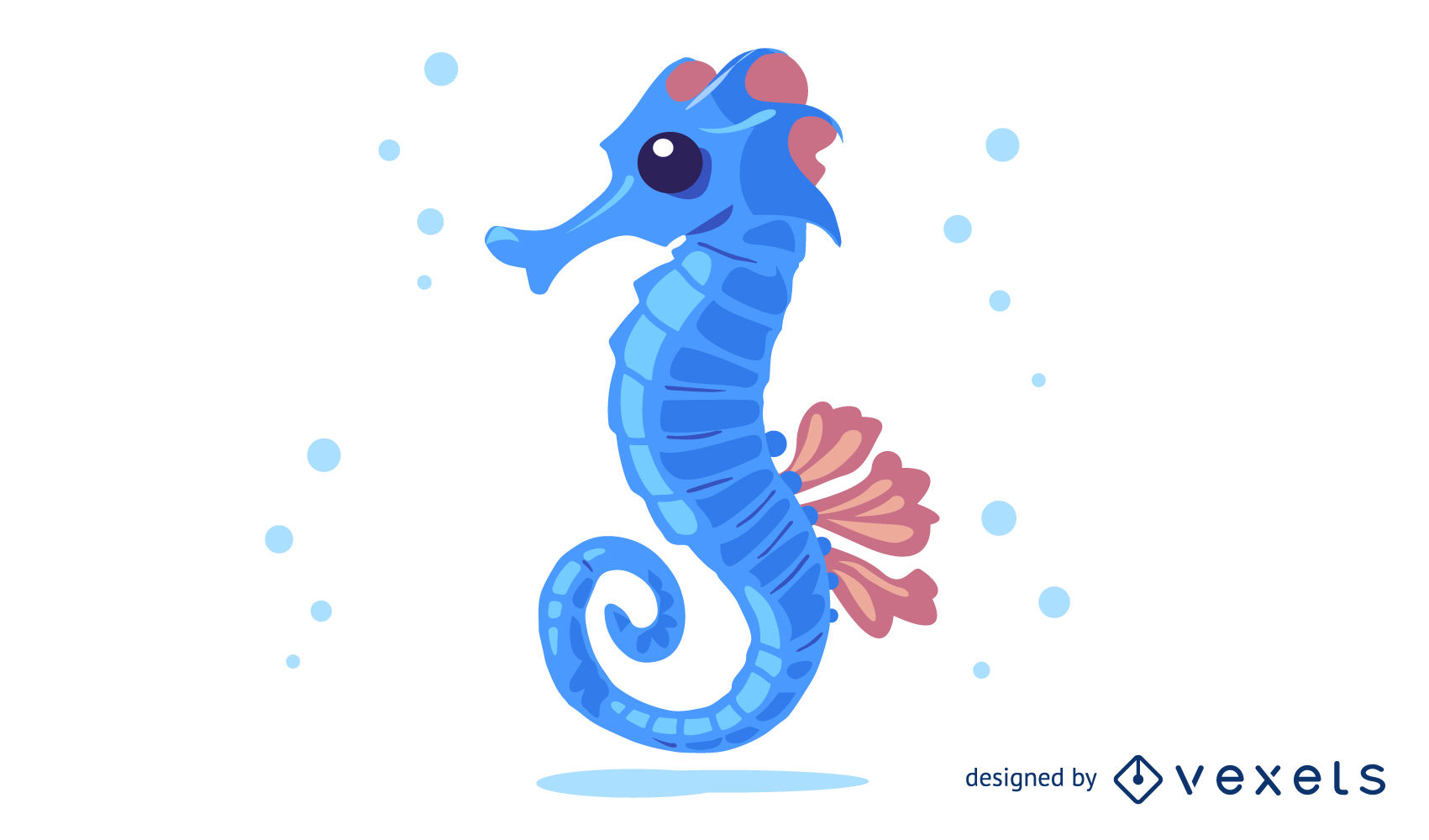 1701x1000 Free Vector Seahorse