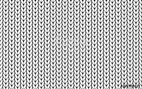 500x315 Knitting Vector Pattern Vector Texture Seamless Pattern White