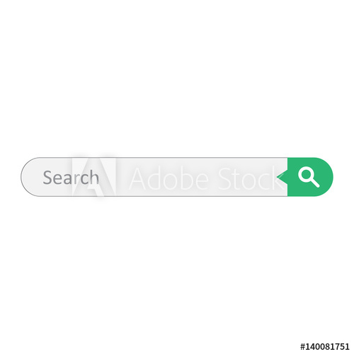 500x500 Search Bar Field Vector Interface Element With Search Button