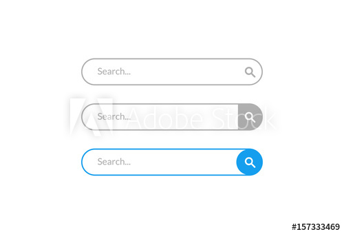 500x340 Search Bar Vector Design Element Set Of Search Bar Boxes Ui
