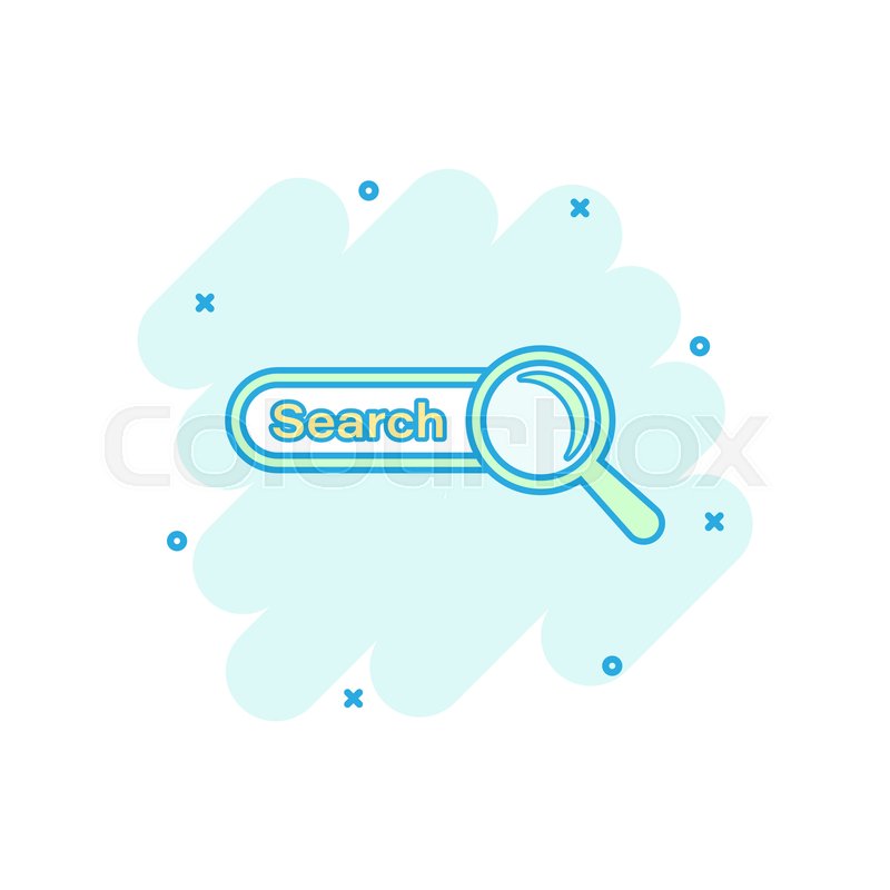 800x800 Vector Cartoon Search Bar Ui Icon In Stock Vector Colourbox