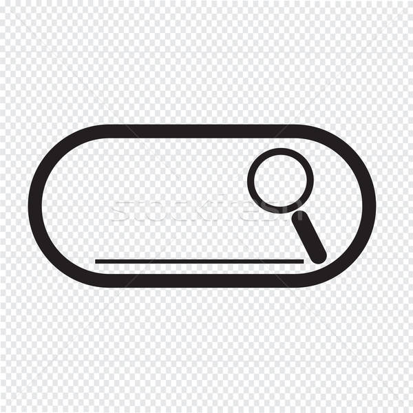 600x600 Search Bar Icon Vector Illustration Kiddaikiddee