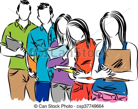 450x357 Group Of Students Illustration Clip Art Vector Search Clipart