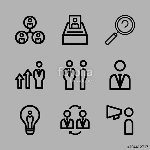 500x500 Icons Management With Selection, Search, Group, Managers