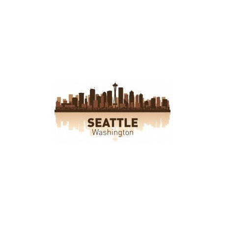 458x458 Seattle Skyline Free Vector
