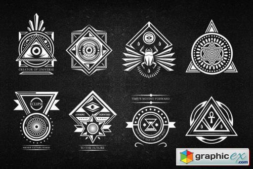 500x333 Secret Society Badges Free Download Vector Stock Image Photoshop