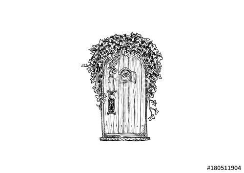 500x354 Secret Garden Door Fantasy Stock Image And Royalty Free Vector