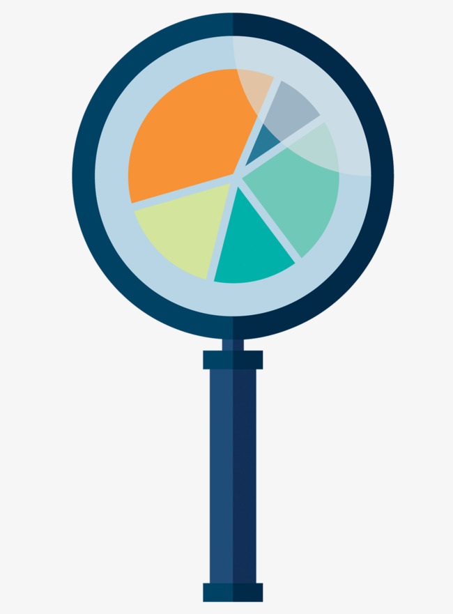 650x881 Vector Creative Sector Chart Magnifier Ppt, Chart Vector, Vector