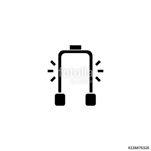 500x500 Security Gate Vector Icon Security Gate Sign On White Background