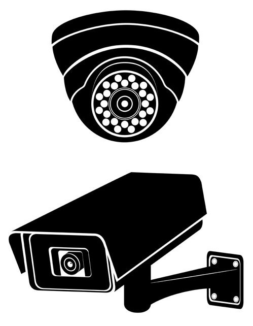 499x642 Vector Surveillance Cameras Silhouetters Free Vectors Ui Download