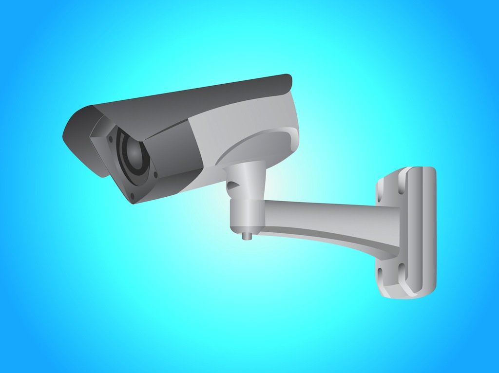 1024x766 Security Cam Vector Art Graphics