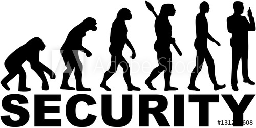 500x250 Security Guard Evolution With Job Title